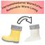 Playshoes Regenstiefel mit Futter (Herausnehmbar) Unisex Kinder Gummistiefel, Gelb Socke, 30 EU