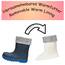 Playshoes Regenstiefel mit Futter (Herausnehmbar) Unisex Kinder Gummistiefel, Marine Socke, 31 EU