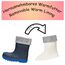 Playshoes Regenstiefel mit Futter (Herausnehmbar) Unisex Kinder Gummistiefel, Marine Socke, 35 EU