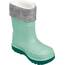 Playshoes Regenstiefel mit Futter (Herausnehmbar) Unisex Kinder Gummistiefel, Grün Socke, 34 EU