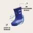 Mikk-line Gummistiefel Kinder 25 | Blau Regenstiefel mit Reflektierenden Details - Wasserdichte Kinderstiefel, Leicht und Rutschfest | Komfortable Allwetter Kinderstiefel