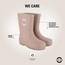 Mikk-line Gummistiefel Kinder 25 | Adobe Rose Regenstiefel mit Reflektierenden Details - Wasserdichte Kinderstiefel, Leicht und Rutschfest | Komfortable Allwetter Kinderstiefel