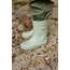Mikk-line Gummistiefel Kinder 25 | Desert Sage Regenstiefel mit Reflektierenden Details - Wasserdichte Kinderstiefel, Leicht und Rutschfest | Komfortable Allwetter Kinderstiefel