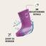 Mikk-line Gummistiefel Kinder 33 | Purple Cactus Flower Regenstiefel mit Reflektierenden Details - Wasserdichte Kinderstiefel, Leicht und Rutschfest | Komfortable Allwetter Kinderstiefel