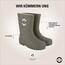 Mikk-line Gummistiefel Kinder 32 | Dusty Olive Gefütterte Regenstiefel | Wasserdichte Regenschuhe