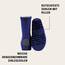 Mikk-line Gummistiefel Kinder 38 | Blau Regenstiefel mit Reflektierenden Details - Wasserdichte Kinderstiefel, Leicht und Rutschfest | Komfortable Allwetter Kinderstiefel