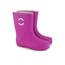 Mikk-line Gummistiefel Kinder 37 | Purple Cactus Flower Regenstiefel mit Reflektierenden Details - Wasserdichte Kinderstiefel, Leicht und Rutschfest | Komfortable Allwetter Kinderstiefel
