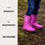 Mikk-line Gummistiefel Kinder 34 | Purple Regenstiefel Kinder | Gummistiefel Kinder | Wasserdichte Gummistiefel | Regenschuhe & Kinderstiefel