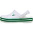 Crocs Unisex Kinder Crocband Clog K Clog, White/Green Ivy, 34/35 EU