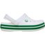 Crocs Unisex Kinder Crocband Clog K Clog, White/Green Ivy, 36/37 EU