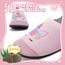 VOLHAL Hausschuhe ​Kinder Mädchen Junge Barfussschuhe Pantoffeln Lauflernschuhe ​Rutschfest ​Kindergarten für Atmung saktive​ Weich Kleinkinder Schuhe ​Unisex(Einhorn Farbverlauf 32EU)