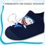 Kyopp Kinder Hausschuhe Junge Mädchen Pantoffeln Aquaschuhe Atmungsaktive Rutschfest Barfussschuhe Slipper Kindergarten Unisex (Hai Dunkelblau 32/33 EU)