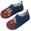 Kyopp Kinder Hausschuhe Junge Mädchen Pantoffeln Aquaschuhe Atmungsaktive Rutschfest Barfussschuhe Slipper Kindergarten Unisex(Traktor/Bagger Dunkelblau 22/23 EU)
