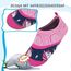Kyopp Kinder Hausschuhe Junge Mädchen Pantoffeln Aquaschuhe Atmungsaktive Rutschfest Barfussschuhe Slipper Kindergarten Unisex(Regenbögen und Einhorn 26/27 EU)