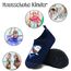 Kyopp Kinder Hausschuhe Junge Mädchen Pantoffeln Aquaschuhe Atmungsaktive Rutschfest Barfussschuhe Slipper Kindergarten Unisex (Hai Dunkelblau 28/29 EU)