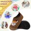 Kyopp Kinder Hausschuhe Junge Mädchen Pantoffeln Aquaschuhe Atmungsaktive Rutschfest Barfussschuhe Slipper Kindergarten Unisex(Fuchs Braun 22/23 EU)
