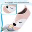 Kyopp Kinder Hausschuhe Junge Mädchen Pantoffeln Aquaschuhe Atmungsaktive Rutschfest Barfussschuhe Slipper Kindergarten Unisex (Fuchs Rosa 22/23 EU)