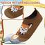 Kyopp Kinder Hausschuhe Junge Mädchen Pantoffeln Aquaschuhe Atmungsaktive Rutschfest Barfussschuhe Slipper Kindergarten Unisex(Fuchs Braun 30/31 EU)