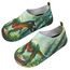 Kyopp Kinder Hausschuhe Junge Mädchen Pantoffeln Aquaschuhe Atmungsaktive Rutschfest Barfussschuhe Slipper Kindergarten Unisex(3D Jurassic Dinosaurier Grün 28/29 EU)