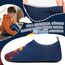 Kyopp Kinder Hausschuhe Junge Mädchen Pantoffeln Aquaschuhe Atmungsaktive Rutschfest Barfussschuhe Slipper Kindergarten Unisex(Traktor/Bagger Dunkelblau 24/25 EU)