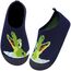 Kyopp Kinder Hausschuhe Junge Mädchen Pantoffeln Aquaschuhe Atmungsaktive Rutschfest Barfussschuhe Slipper Kindergarten Unisex(Krokodil 24/25 EU)