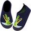 Kyopp Kinder Hausschuhe Junge Mädchen Pantoffeln Aquaschuhe Atmungsaktive Rutschfest Barfussschuhe Slipper Kindergarten Unisex(Krokodil 28/29 EU)