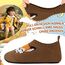 Kyopp Kinder Hausschuhe Junge Mädchen Pantoffeln Aquaschuhe Atmungsaktive Rutschfest Barfussschuhe Slipper Kindergarten Unisex(Fuchs Braun 26/27 EU)