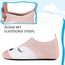 Kyopp Kinder Hausschuhe Junge Mädchen Pantoffeln Aquaschuhe Atmungsaktive Rutschfest Barfussschuhe Slipper Kindergarten Unisex (Fuchs Rosa 36/37 EU)
