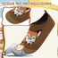 Kyopp Kinder Hausschuhe Junge Mädchen Pantoffeln Aquaschuhe Atmungsaktive Rutschfest Barfussschuhe Slipper Kindergarten Unisex(Fuchs Braun 34/35 EU)