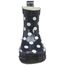 Playshoes Kinder Halbschaft-Gummistiefel aus Naturkautschuk, Trendige Unisex Regenstiefel mit Reflektoren, gepunktet mit Punkt-Muster