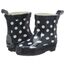 Playshoes Kinder Halbschaft-Gummistiefel aus Naturkautschuk, Trendige Unisex Regenstiefel mit Reflektoren, gepunktet mit Punkt-Muster