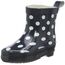 Playshoes Kinder Halbschaft-Gummistiefel aus Naturkautschuk, Trendige Unisex Regenstiefel mit Reflektoren, gepunktet mit Punkt-Muster