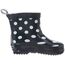 Playshoes Kinder Halbschaft-Gummistiefel aus Naturkautschuk, Trendige Unisex Regenstiefel mit Reflektoren, gepunktet mit Punkt-Muster