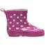 Playshoes Kinder Halbschaft-Gummistiefel aus Naturkautschuk, Trendige Unisex Regenstiefel mit Reflektoren, gepunktet mit Punkt-Muster, Rosa (pink 18), 180358, 18 EU