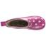 Playshoes Kinder Halbschaft-Gummistiefel aus Naturkautschuk, Trendige Unisex Regenstiefel mit Reflektoren, gepunktet mit Punkt-Muster, Rosa (pink 18), 180358, 18 EU