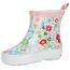 Playshoes Mädchen Kurzer Gummistiefel, Regenstiefel Blumen Gummistiefel, Weiß, 20 EU