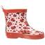 Playshoes Kinder Halbschaft-Gummistiefel aus Naturkautschuk, Trendige Unisex Regenstiefel mit Reflektoren, mit Käfer-Muster, Pink (original 900), 18 EU, 180360