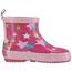 Playshoes Kinder Halbschaft-Gummistiefel aus Naturkautschuk, Trendige Unisex Regenstiefel mit Reflektoren, mit Sternen-Muster