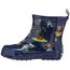 Playshoes Jungen Kurzer Pirat, Alloverdruck Halbschaft Gummistiefel aus Naturkautschuk Trendige Unisex Regenstiefel mit Reflektoren Pirate, Marine, 20 EU