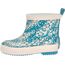 Playshoes Gummistiefel Halbschaft Blumen Unisex Kinder Gummistiefel, Petrol Blumen, 20 EU