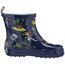 Playshoes Jungen Kurzer Pirat, Alloverdruck Halbschaft Gummistiefel aus Naturkautschuk Trendige Unisex Regenstiefel mit Reflektoren Pirate, Marine, 20 EU