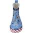 Playshoes Kinder Halbschaft-Gummistiefel aus Naturkautschuk, Trendige Unisex Regenstiefel mit Reflektoren, mit Bagger-Muster, Blau (Bleu 17), 26 EU, 180348