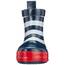 Playshoes Kinder Halbschaft-Gummistiefel aus Naturkautschuk, trendige Unisex Regenstiefel mit Reflektoren, maritim gestreift, Blau (Marine/Weiß), 25 EU, 180340