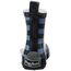 Playshoes Kinder Halbschaft-Gummistiefel aus Naturkautschuk, Trendige Unisex Regenstiefel mit Reflektoren, gestreift