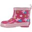 Playshoes Kinder Halbschaft-Gummistiefel aus Naturkautschuk, Trendige Unisex Regenstiefel mit Reflektoren, mit Sternen-Muster
