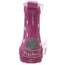 Playshoes Kinder Halbschaft-Gummistiefel aus Naturkautschuk, Trendige Unisex Regenstiefel mit Reflektoren, gepunktet mit Punkt-Muster, Rosa (pink 18), 180358, 26 EU