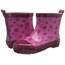 Playshoes Naturkautschuk Halbschaft Herzchen, Mädchen Gummistiefel, Pink (Pink 18), 26 EU (8.5 Child UK)