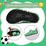 Torotto Hausschuhe Kinder Mädchen Junge Pantoffeln Atmungsaktive Rutschfest Weich Turnschläppchen Barfussschuhe für Lauflernschuhe Kleinkinder Schuhe Kindergarten Unisex(Fußball Grün 26/27 EU)