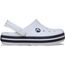 Crocs Crocband Clog, Weiß/Marineblau, Größe 37, Weiß Marineblau, 4 UK Child