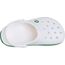 Crocs Unisex Kinder Crocband Clog T Clog, White/Green Ivy, 24/25 EU